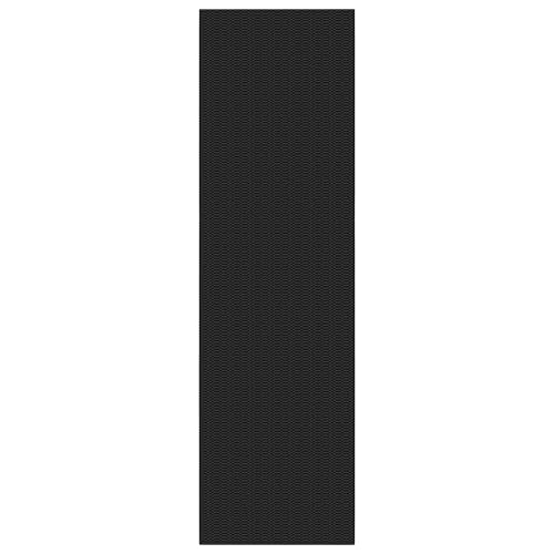 KOZYFLY 3x12 Long Runner Rug, Washable Non Slip Hallway Rug, Black/Grey - color: Black/Charcoal Grey, size: 3' x 12' (Rectangular)