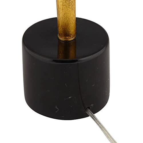 Athena 35 1/2" Large Table Lamp Gold Leaf Skinny Sculptural Mid Modern