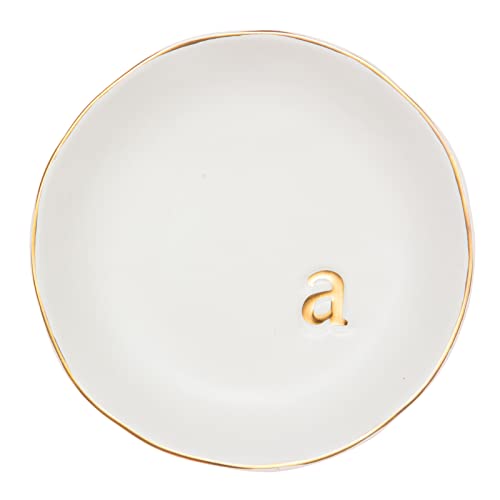 COLLECTIVE HOME Ceramic Jewelry Tray, Trinket Dish, Gifts for Women (A) - color: A