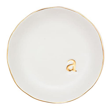 COLLECTIVE HOME Ceramic Jewelry Tray, Trinket Dish, Gifts for Women (A) - color: A