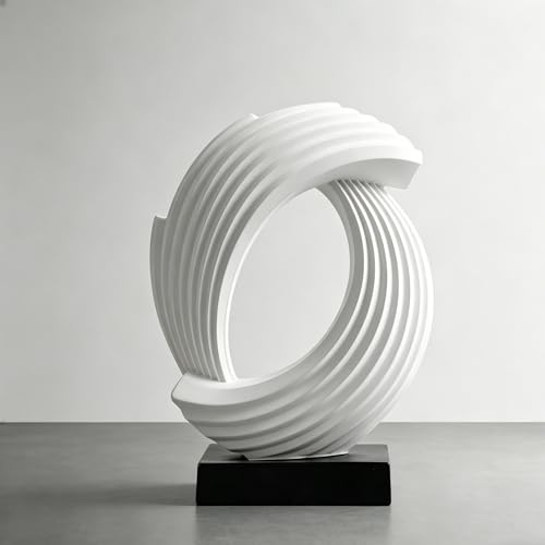 AWNR Modern Sculptures Living Room Shelf Decor Home Décor Accents - color: White-d