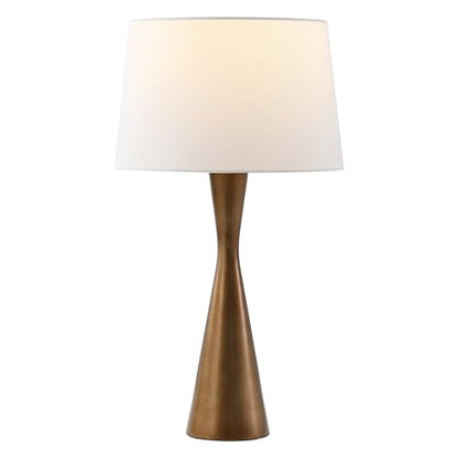 SAFAVIEH Edie Table Lamp, 25.5" Rustic Antique Brass TBL4559A