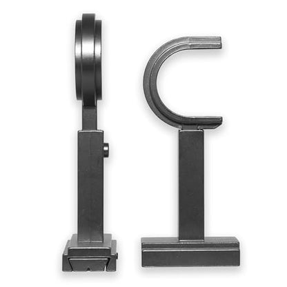 BlastHome® Luxury Adjustable Curtain Rod Brackets, Matte Graphite - color: Matte Graphite