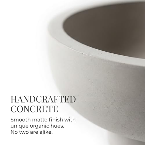 OAKOA Modern Fruit Bowl for Kitchen Counter - Key Bowl for Entryway Table - color: Gray