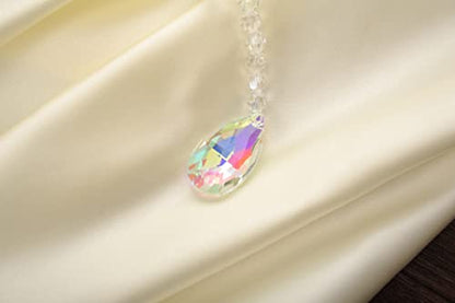 SUQ I OME Luxury Crystal Beaded Magnetic Curtain Tieback, Colorful - color: Ab Colorful