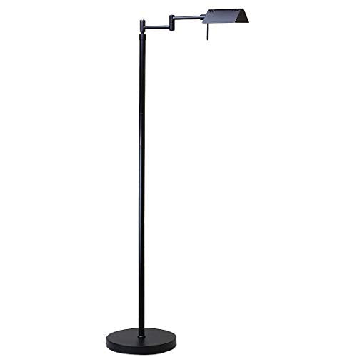 O'Bright Brook Adjustable Dimmable LED Pharmacy Floor Lamp, Black - color: Black