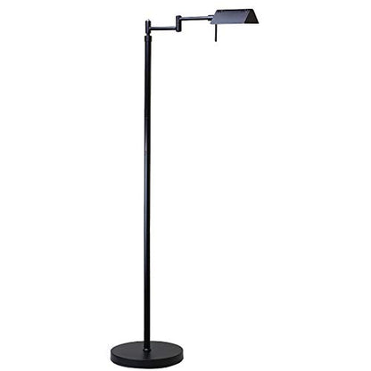 O'Bright Brook Adjustable Dimmable LED Pharmacy Floor Lamp, Black - color: Black