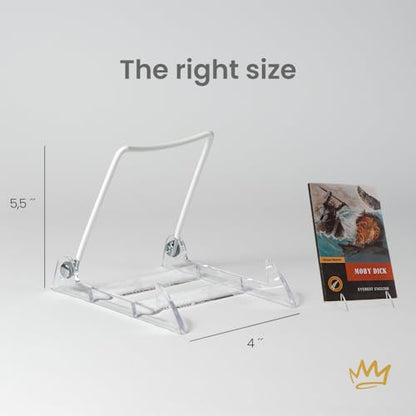 KINGDOM SOLUTIONS - 4.75" White Acrylic Display Stand Made in USA - 36 Pack - color: Acrylic White, size: 4.75" (36-pack)