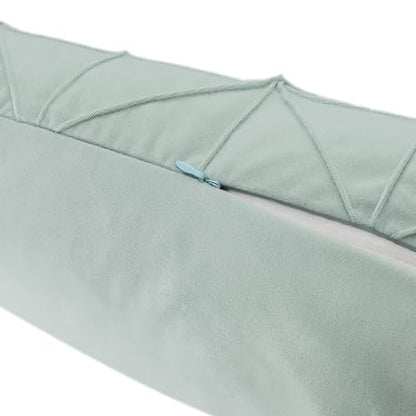 JWH Velvet Pillow Cover, Apple Green, 14x24 Inch - color: Apple Green, size: 24" x 14" (Pack of 1)