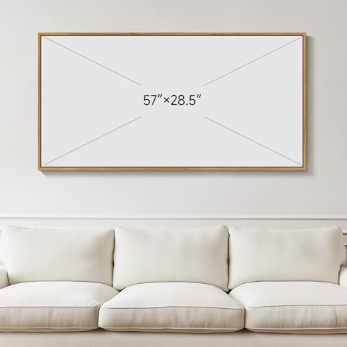 Large Framed Neutal Abstract Landscape Wall Art for Living Room, 60x30 In - color: Grey A, size: 60"L x 30"W