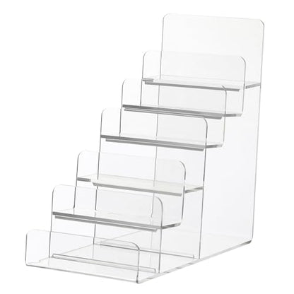 1pc Acrylic Clear Purse Display Stand - Jewelry Handbag Organizer Rack, Perfume Nail Polish Holder Shelf for Counter Vendor Display, Purse Organizer Stand