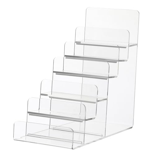 1pc Acrylic Clear Purse Display Stand - Jewelry Handbag Organizer Rack, Perfume Nail Polish Holder Shelf for Counter Vendor Display, Purse Organizer Stand