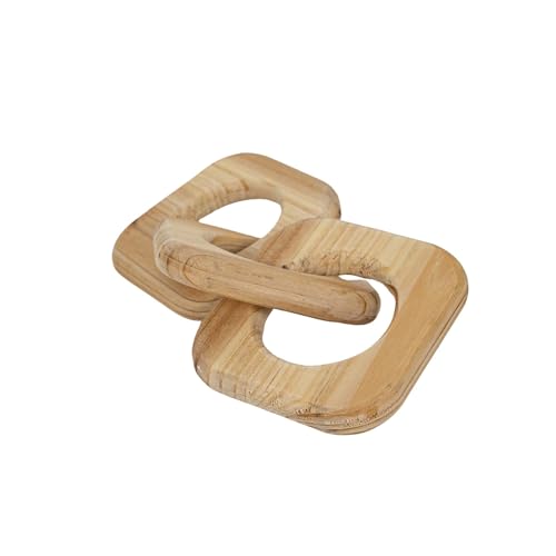 Foreside Home and Garden Linked Chain Accent Natural Wood by Foreside Home & Garden