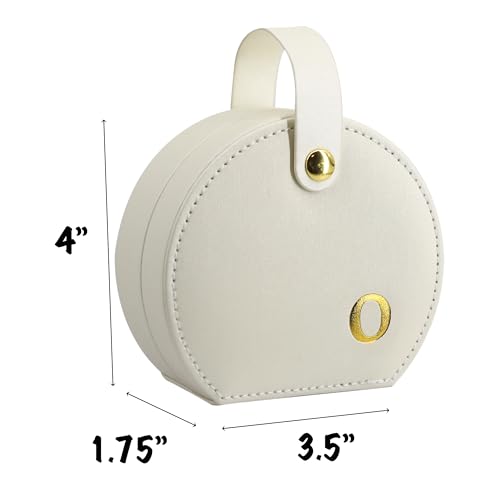 COLLECTIVE HOME Small Travel Jewelry Case for Women, Detachable Handle (o) - color: o