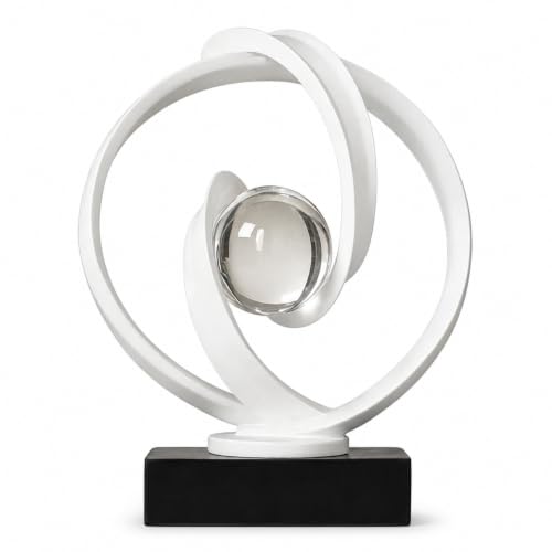AWNR Modern Sculptures Living Room Shelf Decor Home Décor Accents - color: White B