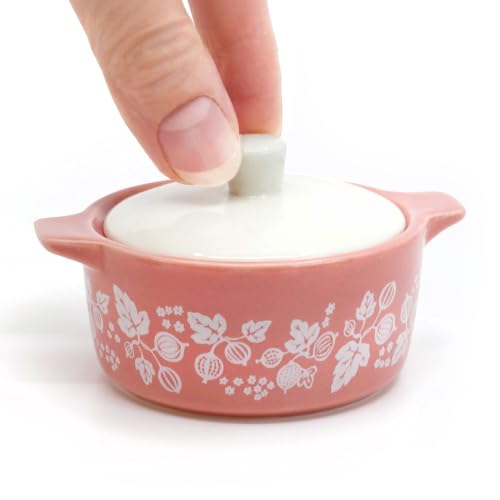 Gooseberry-Inspired Ceramic Trinket Box with Lid, Keepsake