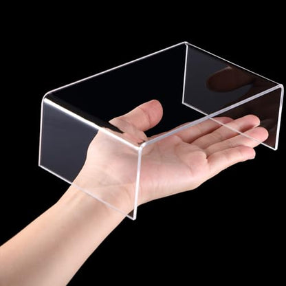 Chuangdi 20 Pcs Acrylic Display Risers, Clear Plastic Product Stand - color: Clear, size: Extra Large Set