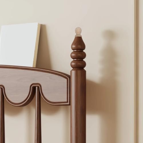 Happyyami Pineapple Curtain Rod Finial Wood European Style 2.36 in