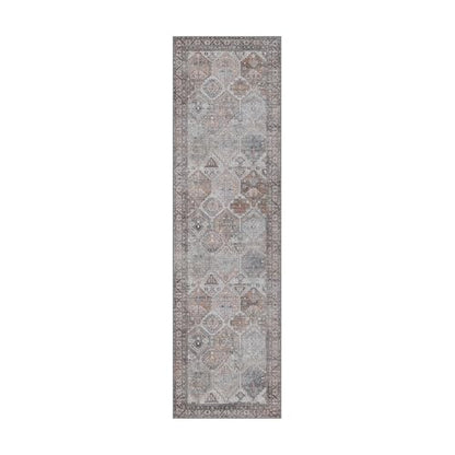 2x7 Runner Rug for Hallway Entryway Kitchen Rug Washable Runner Retro Grey - color: Retro Grey, size: 2' x 7' (Rectangular)