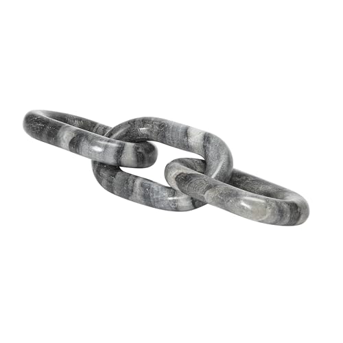 Bloomingville Decorative Marble Chain, Variegated Grey Tones - color: Grey