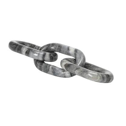 Bloomingville Decorative Marble Chain, Variegated Grey Tones - color: Grey