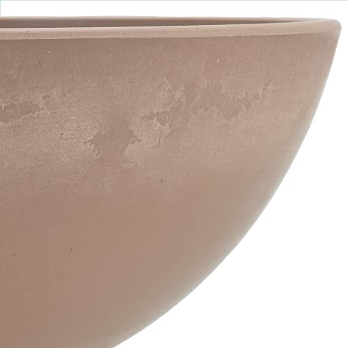 PSW M20TP Garden Bowl, Planter Bowl, Centerpiece Bowl, Fairy Garden Planter 8 Inch, 1 Count (Pack of 1) - color: Taupe, size: 8 Inch