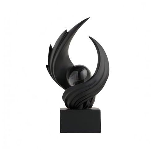 AWNR Modern Sculptures Living Room Shelf Decor Home Décor Accents - color: Black-c
