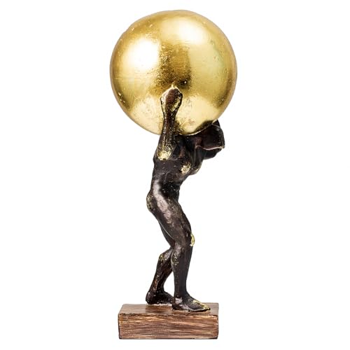 Lukitas Atlas Statue and Sculpture, Struggler Figurine Decor, Resin 13'' - color: Lift Ball