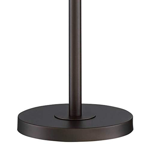 Regency Hill Seneca 56" Tall Bronze Twin Arm Gooseneck Floor Lamp