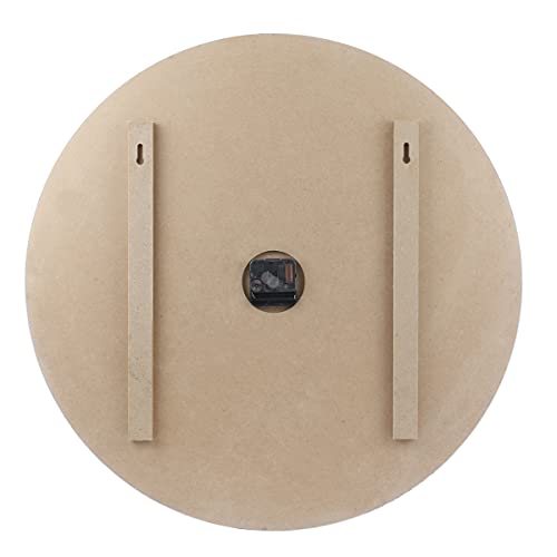 Stonebriar Vintage Farmhouse 23 Inch Round Battery Operated Hanging Wall Clock - size: 23.5 Inch