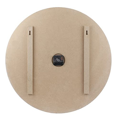 Stonebriar Vintage Farmhouse 23 Inch Round Battery Operated Hanging Wall Clock - size: 23.5 Inch