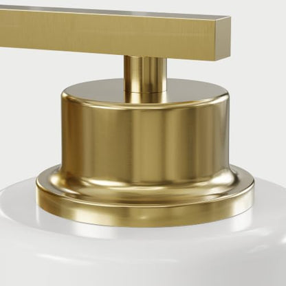 Wireless Battery Operated Wall Sconce Set of Two, Modern, White Glass, Gold | Dimmable, Easy Install Rechargeable Wall Lights with Timer Remote for Living Room Bedroom, Emergency 3000K - color: Gold(White Lampshades)