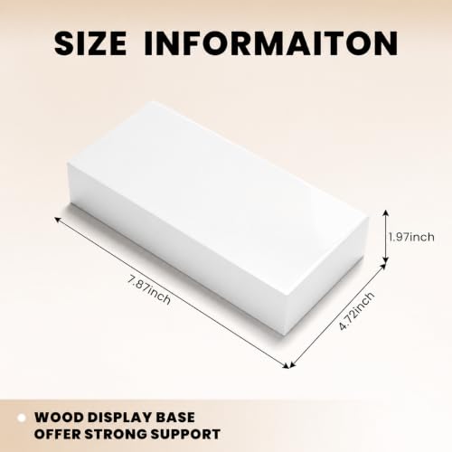 Oirlv White Display Riser for Jewelry Display,Showcase Jewelry Set Holder - color: SM05205