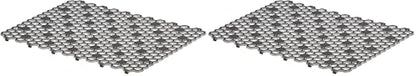 Spectrum Diversified Hexa Raised Feet Quick-Drying Heavy-Duty Protector with Non-Slip Surface, Large Farmhouse Sink Mat, Frost/Gray (Pack of 2) - size: 11.8" x 16" (Pack of 2)