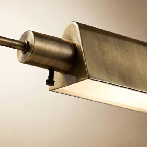 Jenson Adjustable Height Brass Swing Arm Pharmacy 54" Tall Floor Lamp - color: Brass