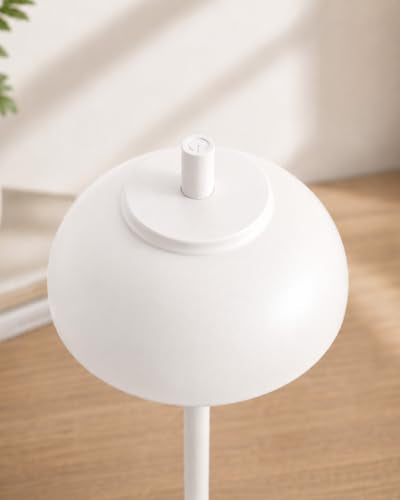 White Cordless Table Lamps, Rechargeable LED Touch Lamp, 2 Pack - color: White
