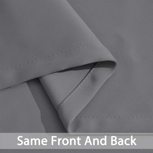 Yakamok Grey Room Darkening Curtains 42x72 inch Gray Grommet-Living Room - color: Grey, size: 42"W x 72"L (Pack of 2)