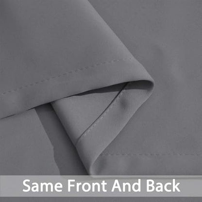 Yakamok Grey Room Darkening Curtains 42x72 inch Gray Grommet-Living Room - color: Grey, size: 42"W x 72"L (Pack of 2)