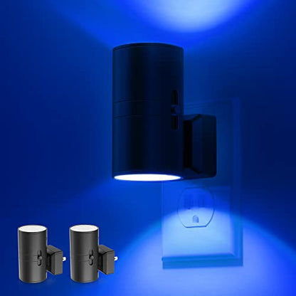 L LOHAS LED Calm Blue Night Light, Night Lights Plug into Wall, Dimmable - color: Blue, size: 2 Pack