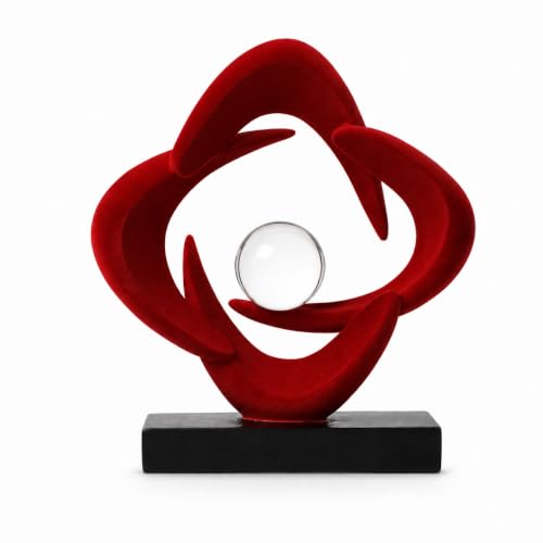 AWNR Modern Sculptures Living Room Shelf Decor Home Décor Accents - color: Red-a