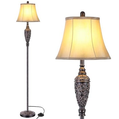 Sheetea 65’’ Floor Lamp for Living Room, Farmhouse Standing Lamp, Bronze - color: Bronze