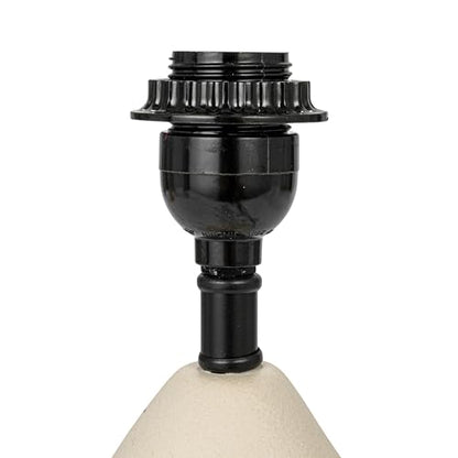 Bloomingville Ceramic Table Lamp with Volcano Finish, White