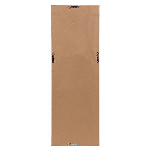 Kate and Laurel Evans Wood Framed Wall Panel Mirror, 16 x 48 Walnut Finish