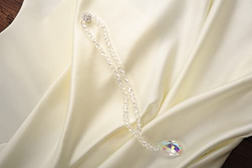 SUQ I OME Luxury Crystal Beaded Magnetic Curtain Tieback, Colorful - color: Ab Colorful