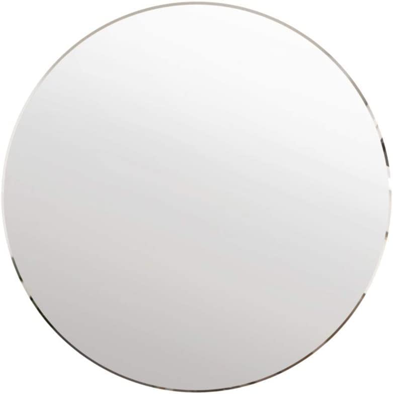 8 inch Glass Round Wall Mirror, 2mm Small Circle Mirror for Wall - size: 7.9"L x 0.1"W