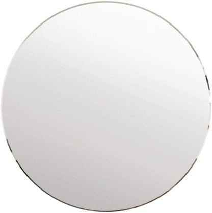 8 inch Glass Round Wall Mirror, 2mm Small Circle Mirror for Wall - size: 7.9"L x 0.1"W