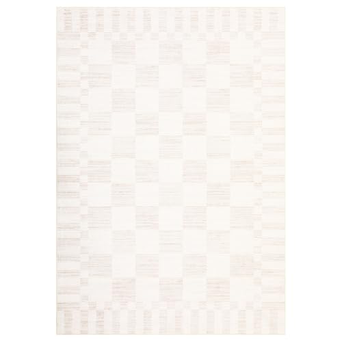 GarveeHome Beige Checkered Rug 5x7 Area Rugs Washable Checkerbroad 5x7 Rug - color: Beige, size: 5' x 7' (Rectangular)