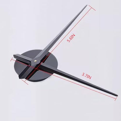 3D DIY Wall Clock, LuminousFramelessSilent Living Room Dining Room Simple 3D Wall Sticker Wall Clock Creative Luminous DIY Acrylic Punch-Free Quartz Clock (15.8IN)