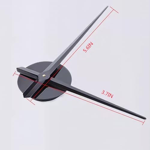 3D DIY Wall Clock, LuminousFramelessSilent Living Room Dining Room Simple 3D Wall Sticker Wall Clock Creative Luminous DIY Acrylic Punch-Free Quartz Clock (15.8IN)