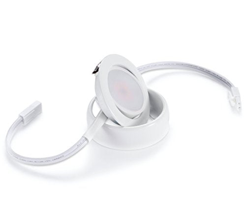 GETINLIGHT 2.75-Inch LED Puck Lights, 3-Pack, 2700K, White - color: White, size: 3-puck light kit